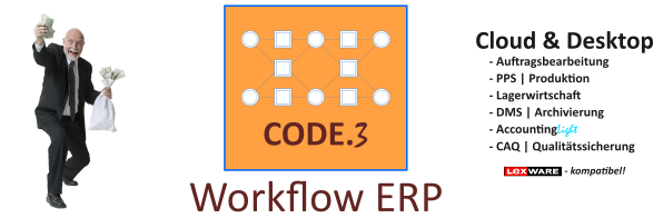 CODE.3 Basis, CODE.3 Leistungsstarkes ERP für KMU