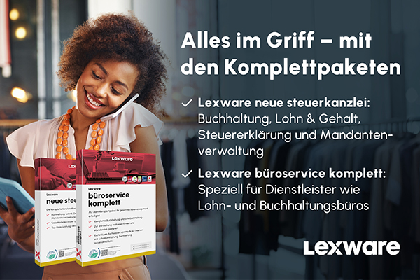 Produktbox von Lexware Neue Steuerkanzlei – Software für Steuerberater und Kanzleien.“