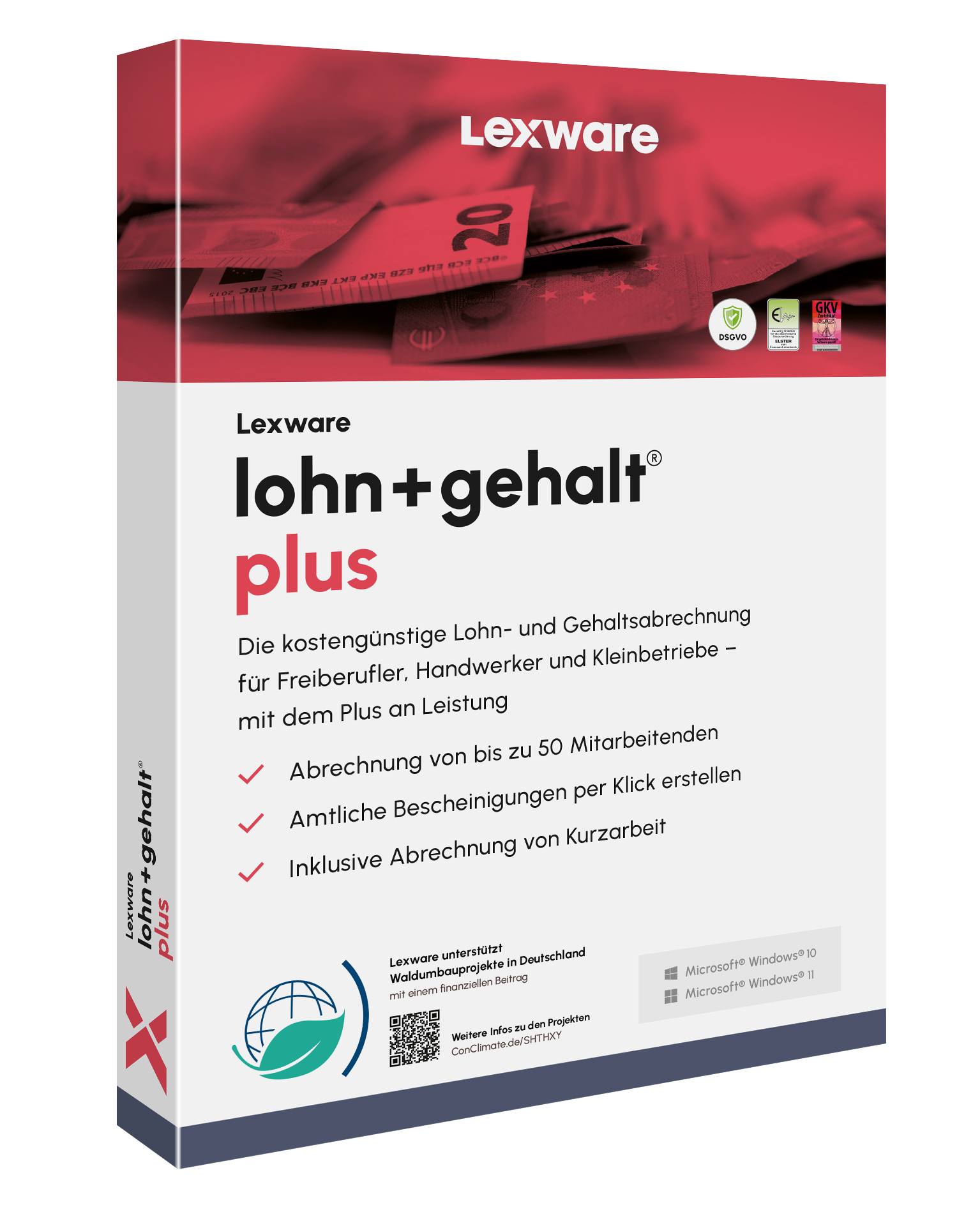 Lexware lohn+gehalt plus – Erweiterte Software zur rechtssicheren Lohn- und Gehaltsabrechnung von ibeq