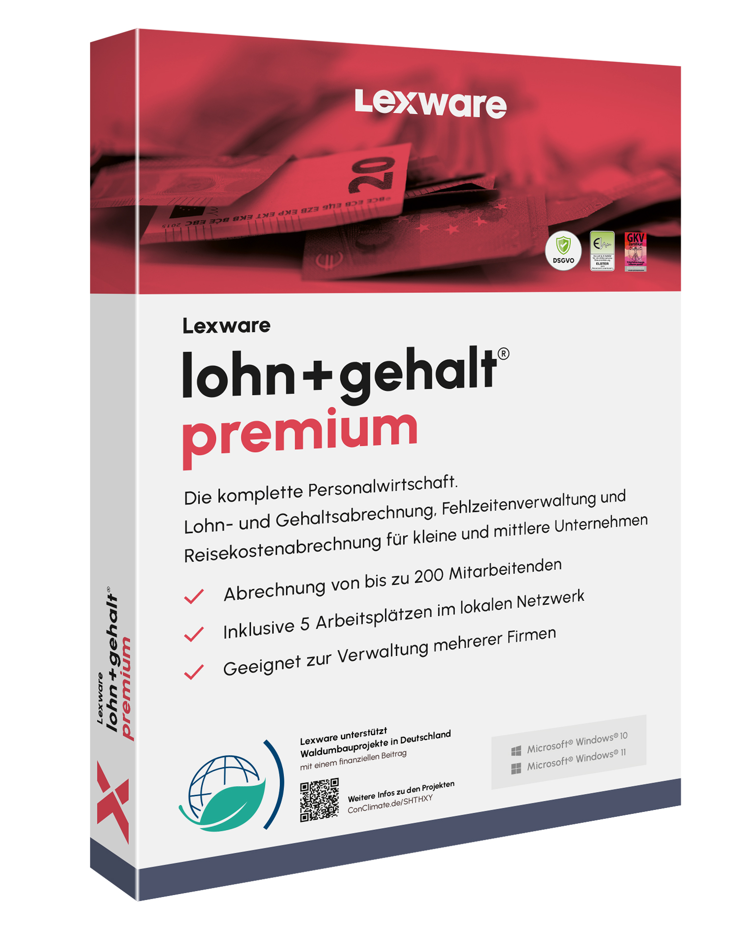 Lexware lohn+gehalt premium – High-End-Software für Netzwerke zur Lohn- und Gehaltsabrechnung von ibeq