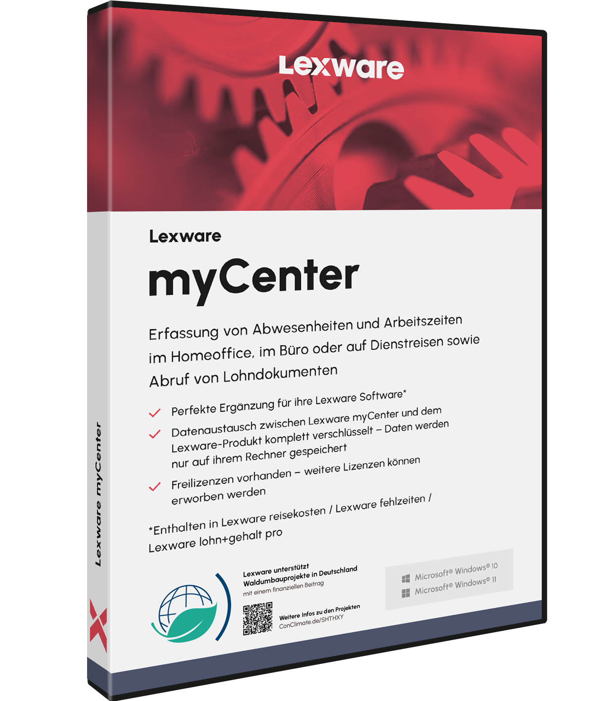 Lexware my center Benutzeroberfläche – Digitales Mitarbeiter-Portal für Lohnabrechnungen und Urlaubsanträge von ibeq